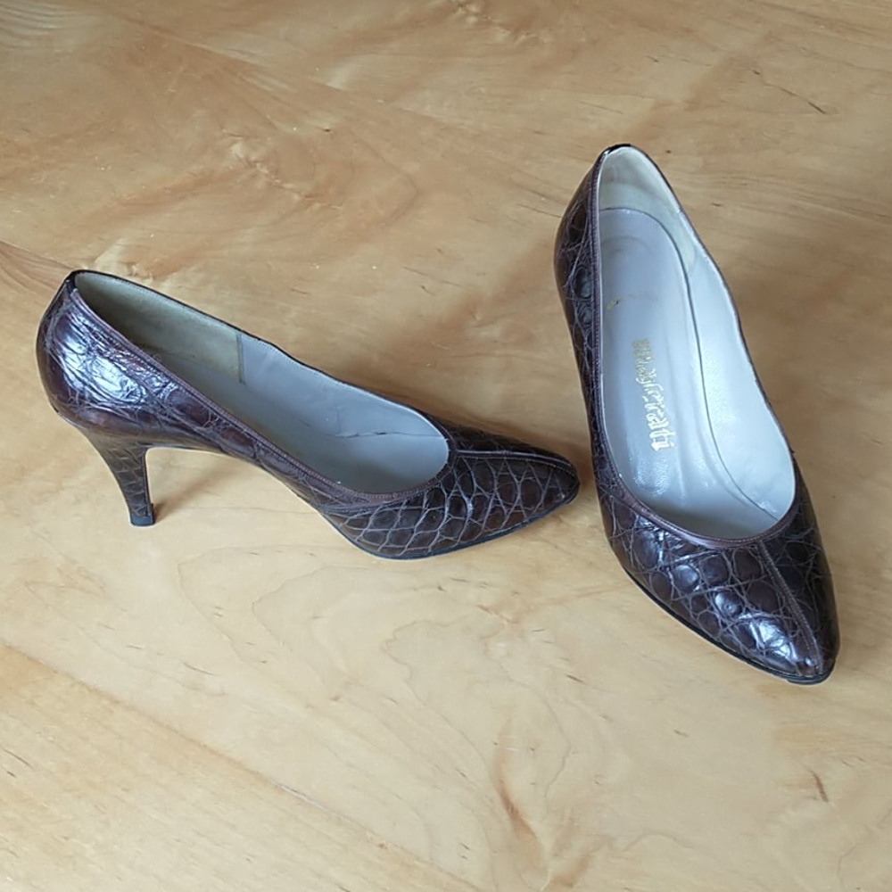 Vintage Maserati Alligator Pumps Pristine Conditio